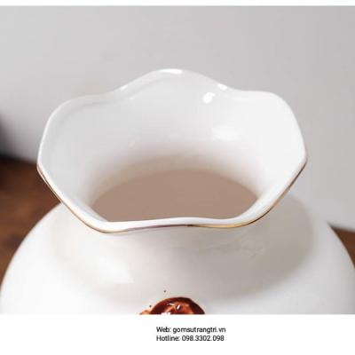 BÌNH CẮM HOA ĐẮP NỔI CAO CẤP